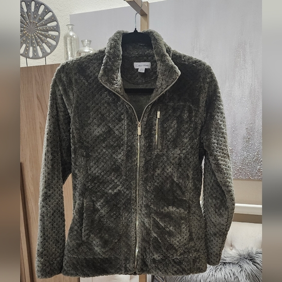 NEW!!!! Calvin Klein Women's Quilted Jacket in Dark Gray,Sz Small,NWOT - Picture 1 of 8